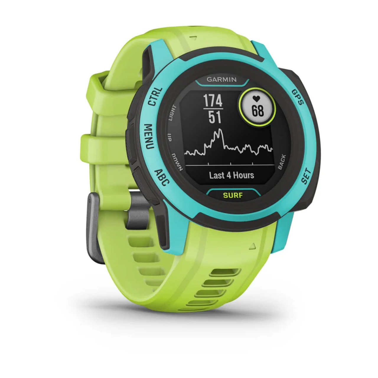 Garmin Instinct 2S Solar Surf Edition GPS Smart Watch with Waikiki