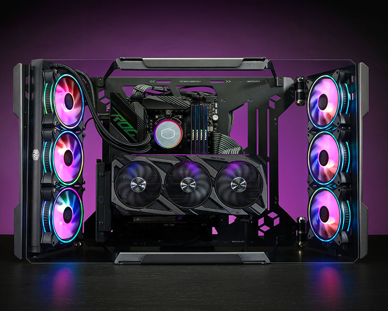 Cooler Master Masterframe 700 Custome Test Open-Air ATX