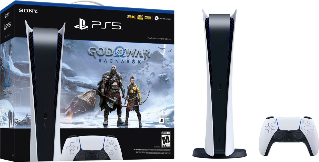 Playstation - 5 Digital Edition – God of War Ragnarök Bundle ...