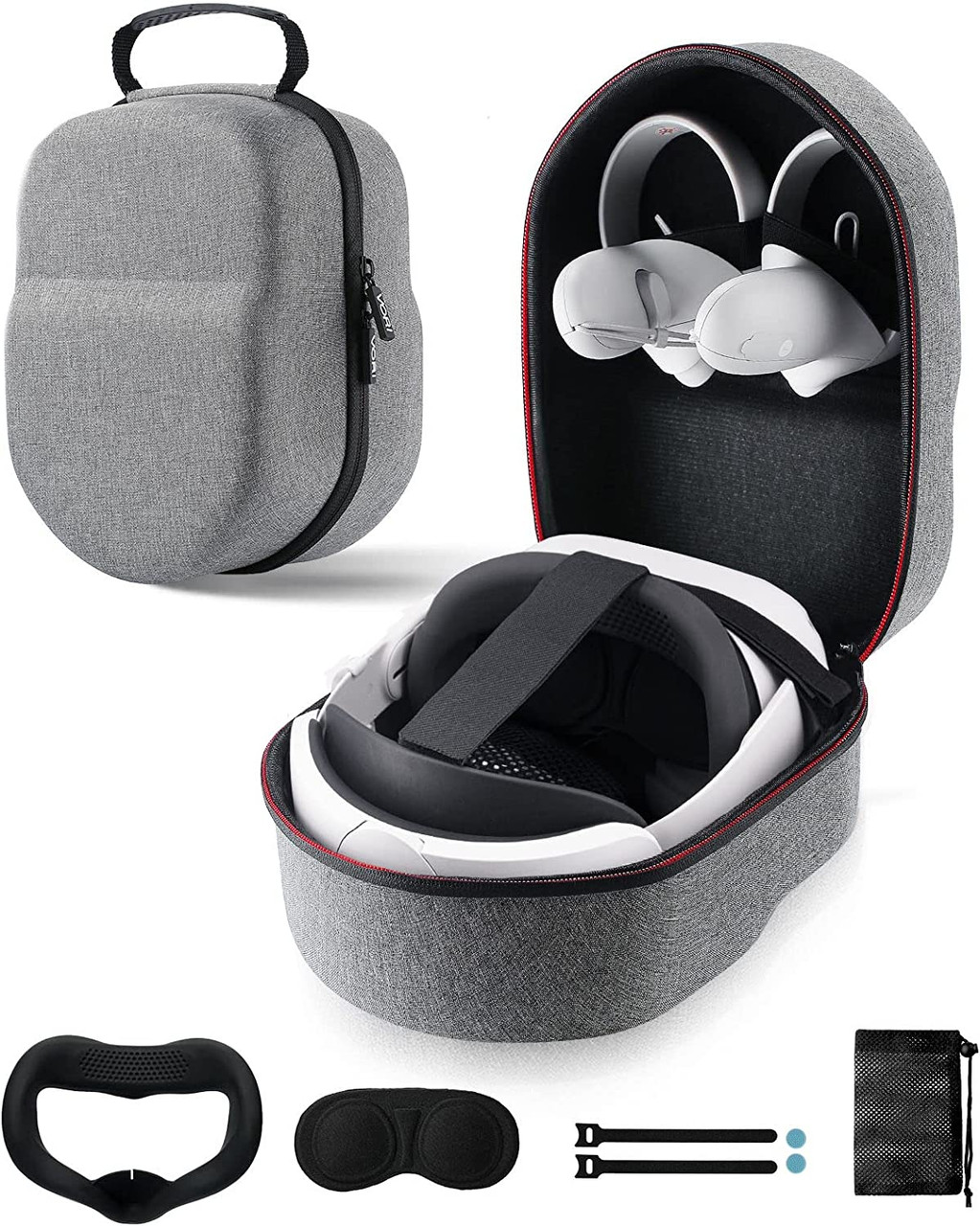 VORI Case for Oculus Quest 2 with Elite Strap Battery Version