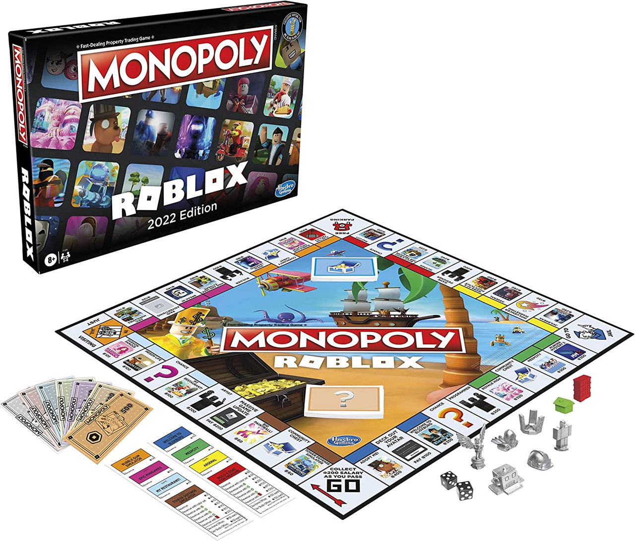 Monopoly: Roblox 2022 Edition Board Game, Buy, Sell, Trade Popular Roblox  Experiences [Includes Exclusive Virtual Item Code], F1325, AYOUB  COMPUTERS