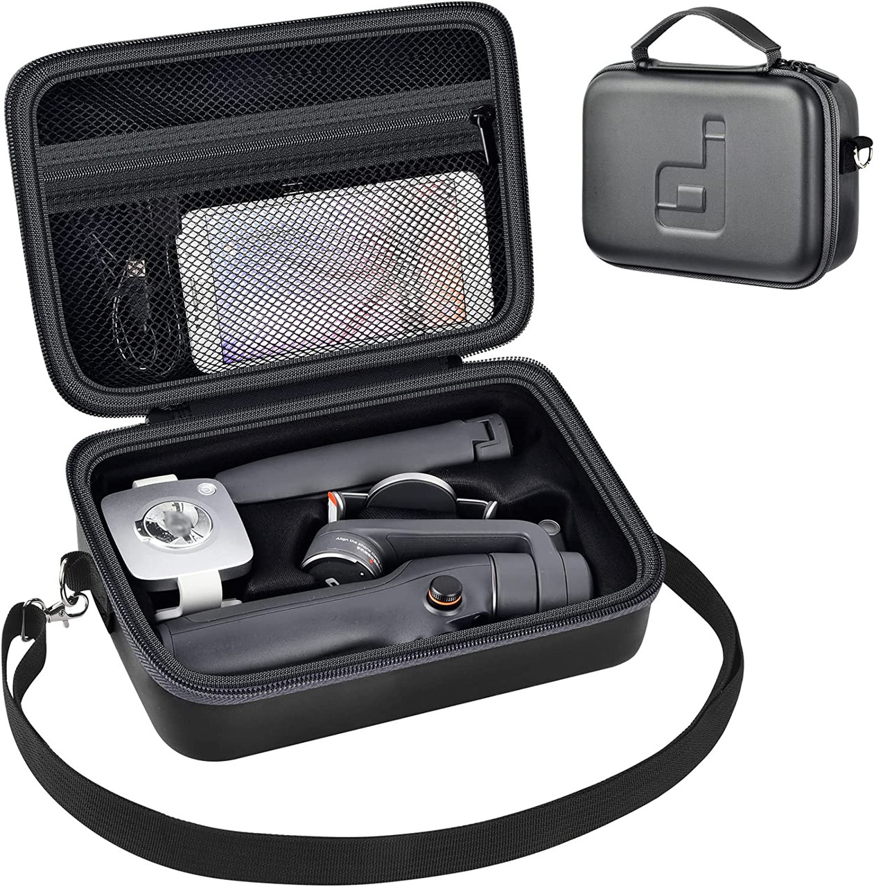 For DJI Osmo Mobile SE Shockproof Carrying Bag Portable Storage Case with  Handle - Grey Wholesale