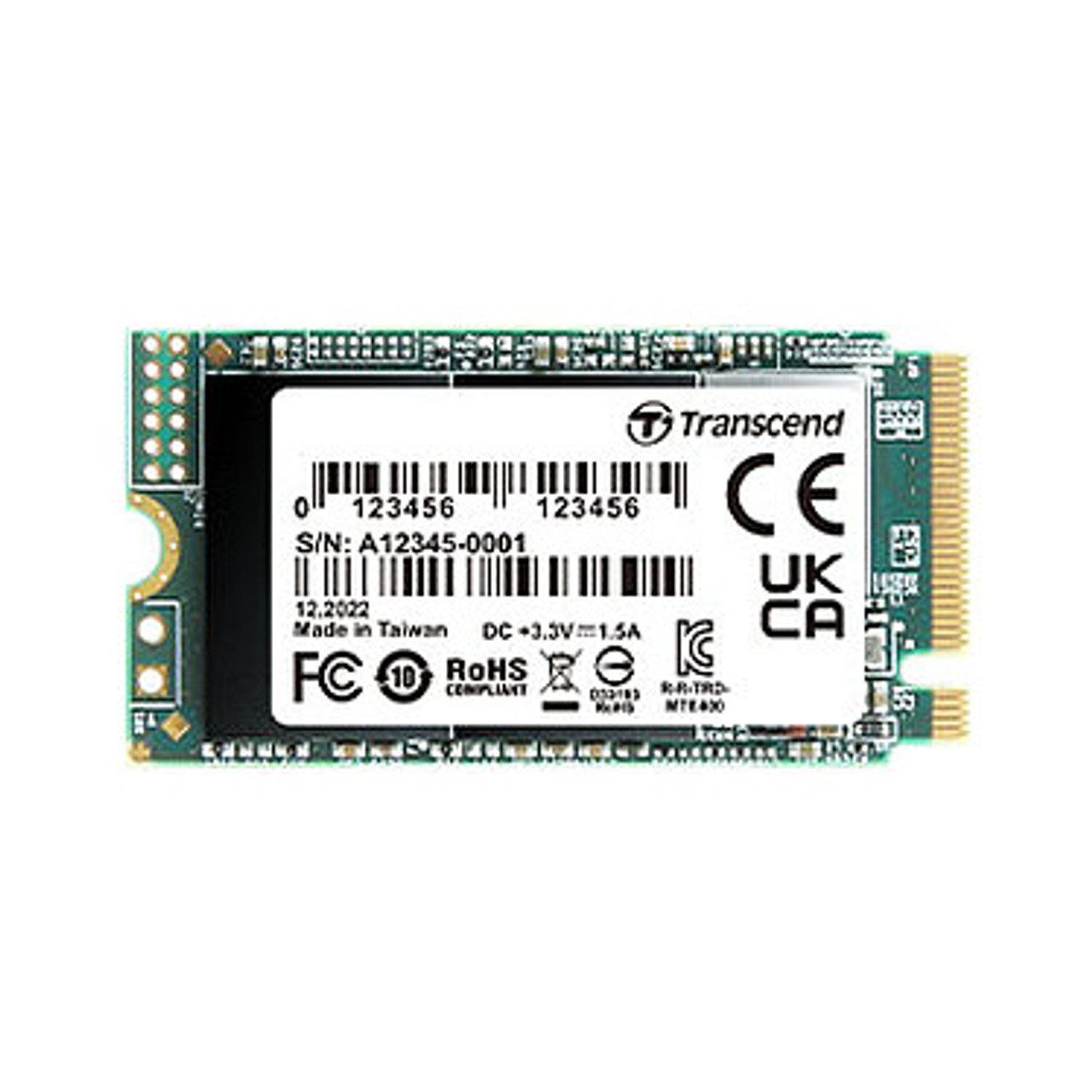 【SSD 1TB】Transcend M.2 NVMe TS1TMTE110Q