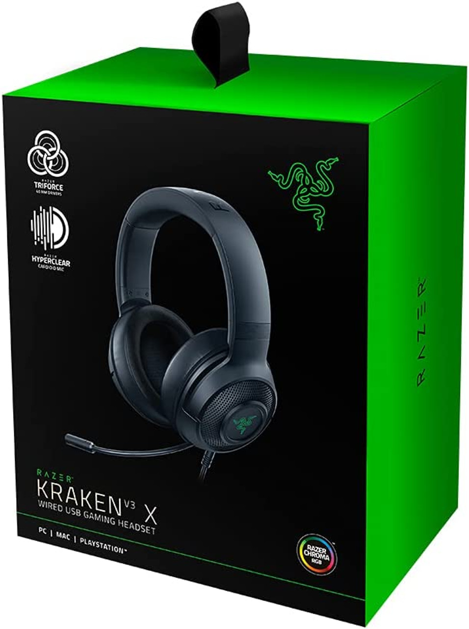 Razer Kraken V3 X Wired Gaming Headset, Black | RZ04-03750100-R3M1