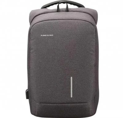 Kingsons Backpack With Lock Password Dark Gray KS3149W