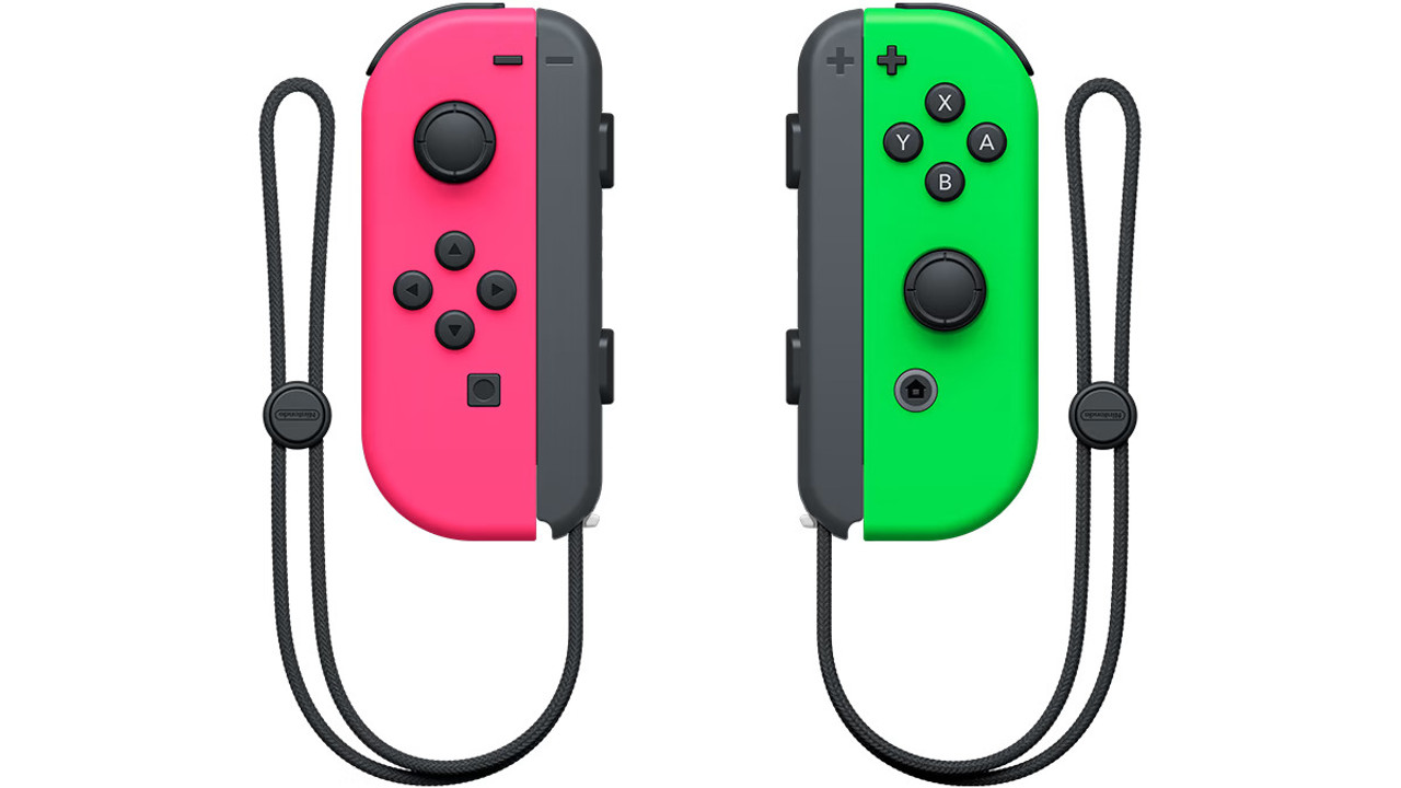 Nintendo Joy-Con (L/R) - Neon Pink / Neon Green | 112071B | AYOUB