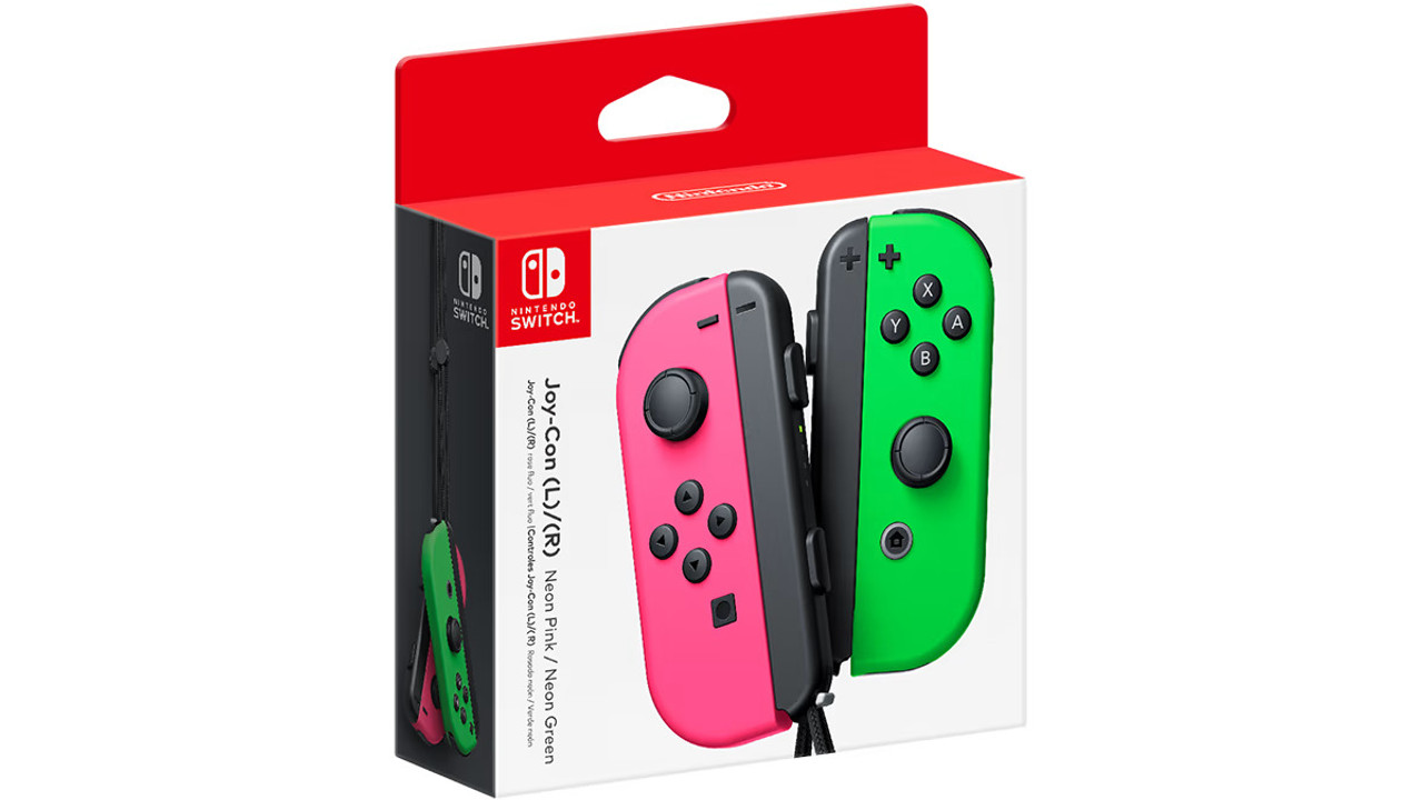 Nintendo Joy-Con (L/R) - Neon Pink / Neon Green | 112071B | AYOUB