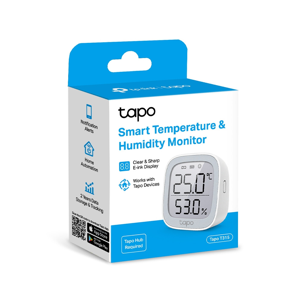 Tive Temperature Monitor TPLink Tapo T315 Smart Temperature & Humidity Monitor | T315 | AYOUB ...