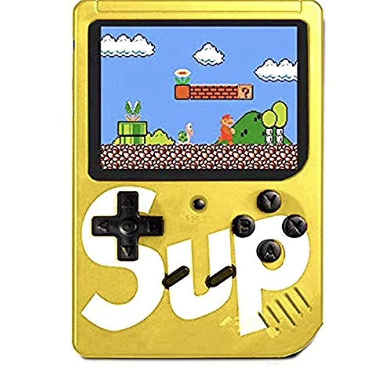 SUP Game Box Plus 400 in 1 Retro Games UPGRADED VERSION mini Portable  Console Handheld Gift By PRIME TECH ™ (Yellow)