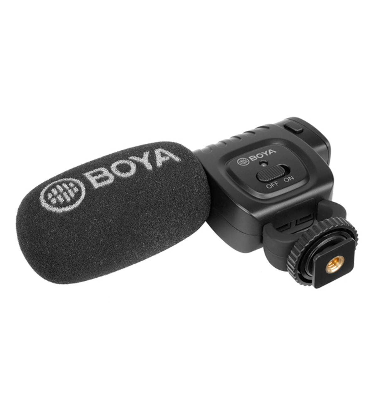BOYA Shotgun Video Microphone, Cardiod Directional Condenser Mic Vdeomicro,  w/Shock Mount Windscreen TRRS TRS, for iPhone/Andoid Smartphone, Canon