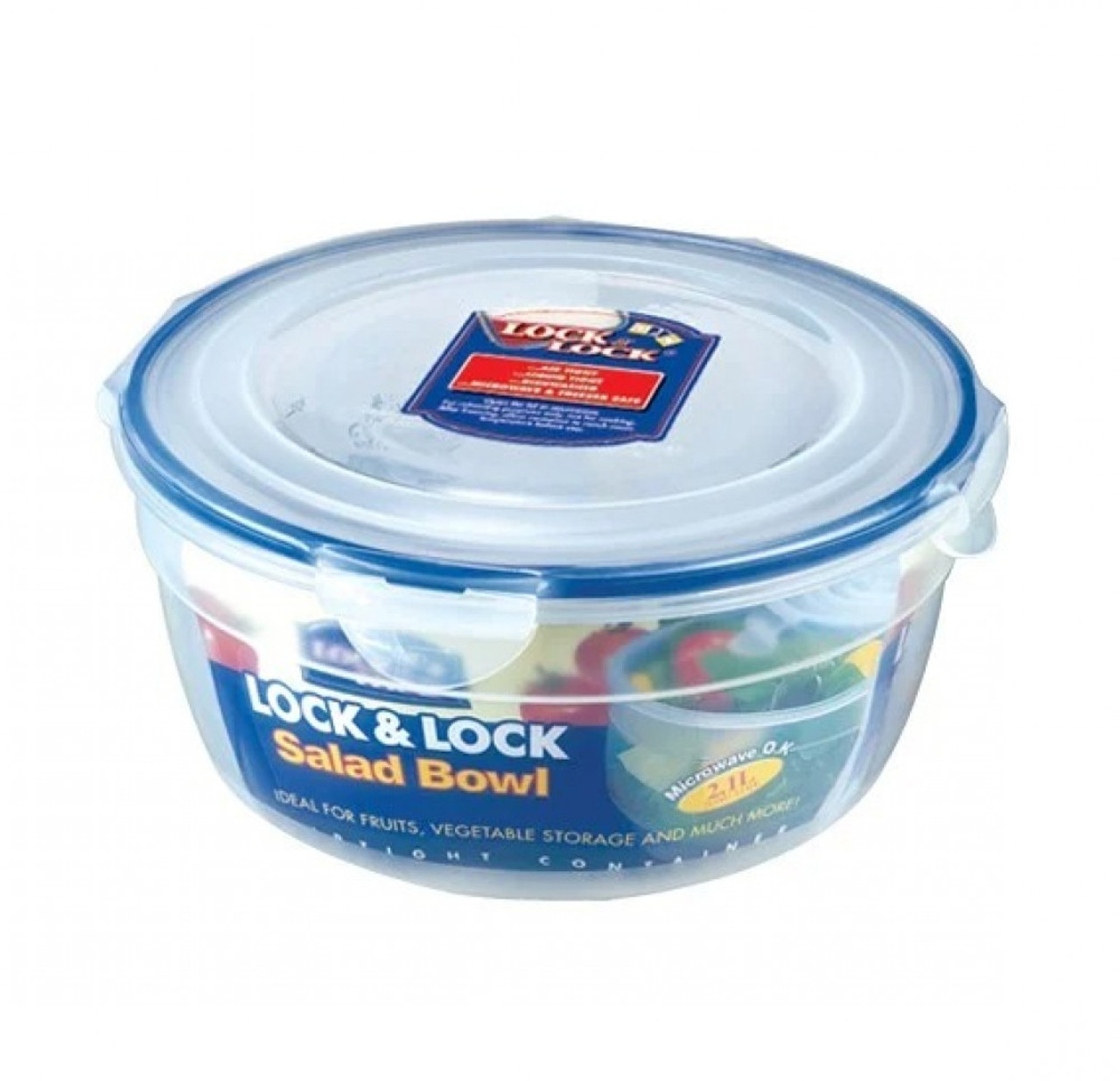 Lock & Lock ROUND SALAD BOWL 2.1L | HSM946 | AYOUB COMPUTERS | LEBANON