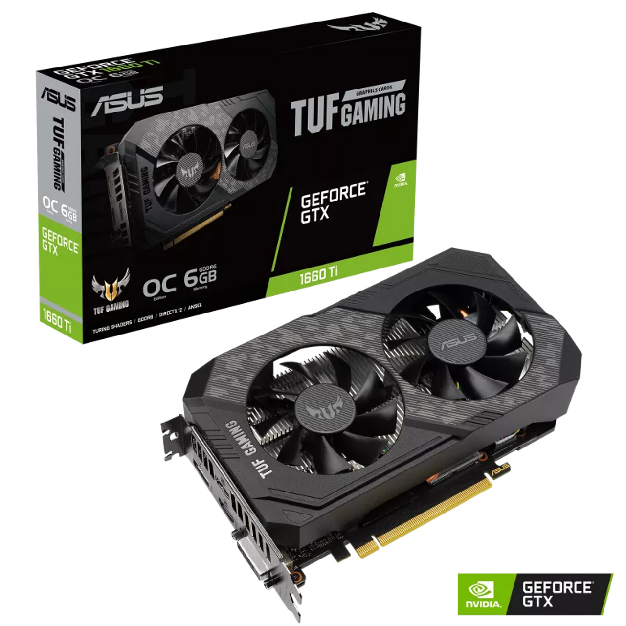 ASUS VGA TUF Gaming GeForce® GTX 1660 Ti EVO OC Edition 6GB GDDR6