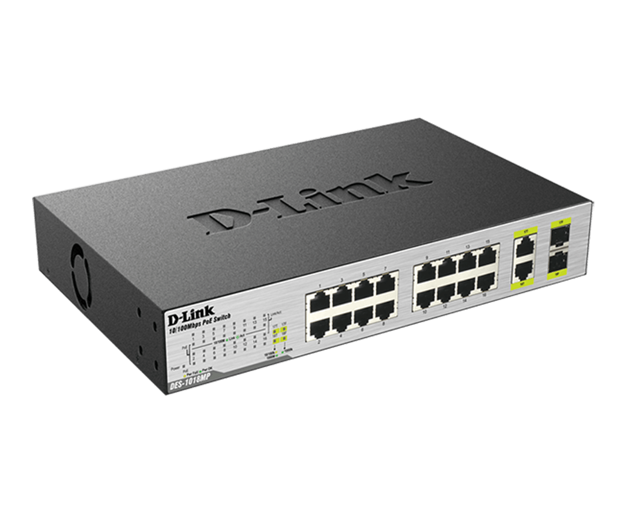 10 Ports 10/100Mbps Unmanaged PoE Switch