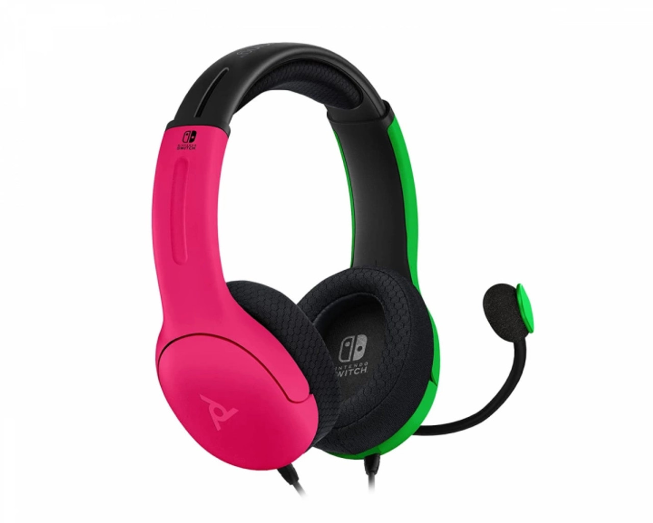 PDP Gaming LVL40 Stereo Headset with Mic Pink Green 500 162