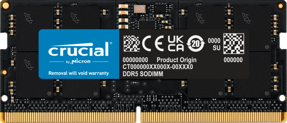 Crucial 16GB DDR5 4800MHz Laptop RAM - SODIMM | CR-RM-L-R5-480-16