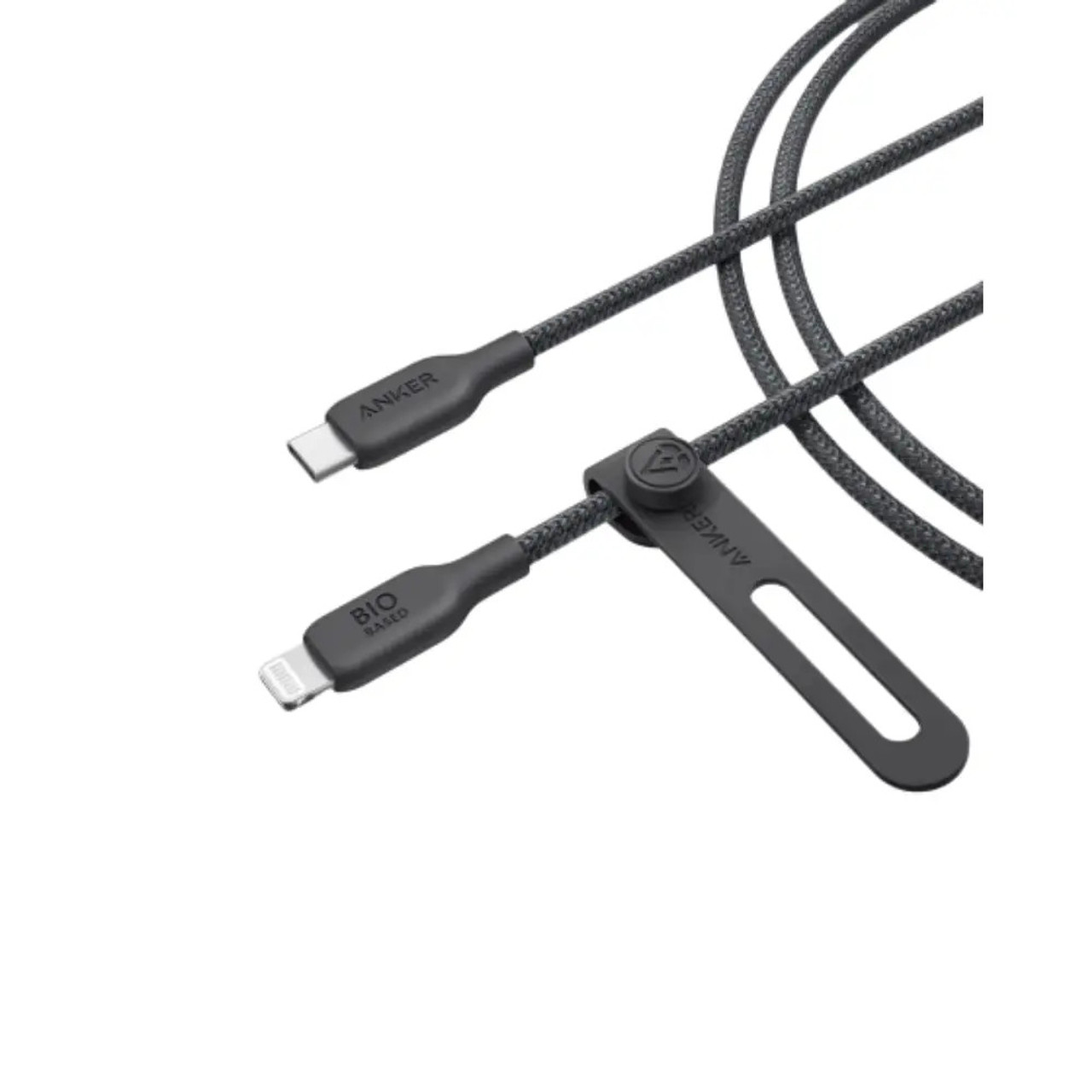 Anker 542 USB-C to Lightning Cable Bio-Nylon 3ft B2B - UN Black, A80B5H11-BK, AYOUB COMPUTERS