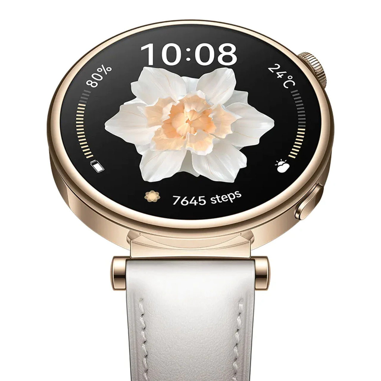 Watch Smart , White|ARA-B19-WT| Ara-B19 GT4 Watch | Huawei 41mm COMPUTERS AYOUB LEBANON Leather