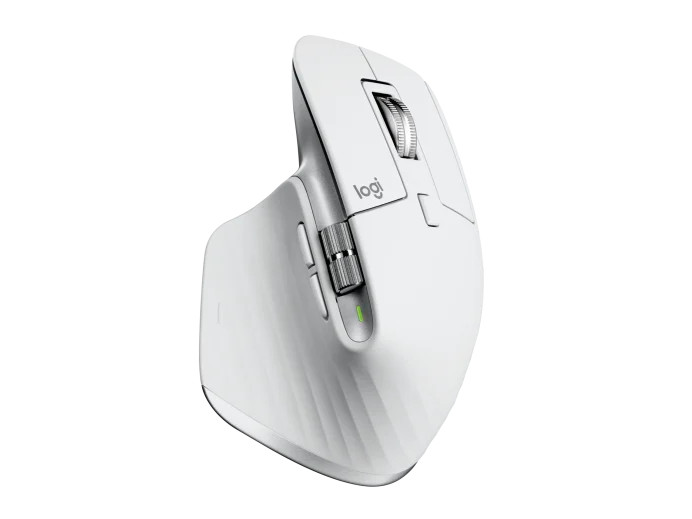 Logitech MX MASTER 3S Performance Wireless Mouse, Pale Gray