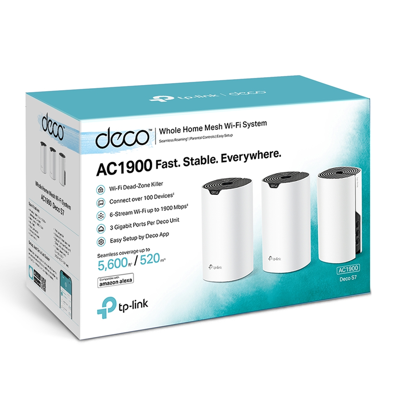WHOLE HOME WI-FI SYSTEM DECO-M4(2-PACK) 2.4 GHz, 5 GHz