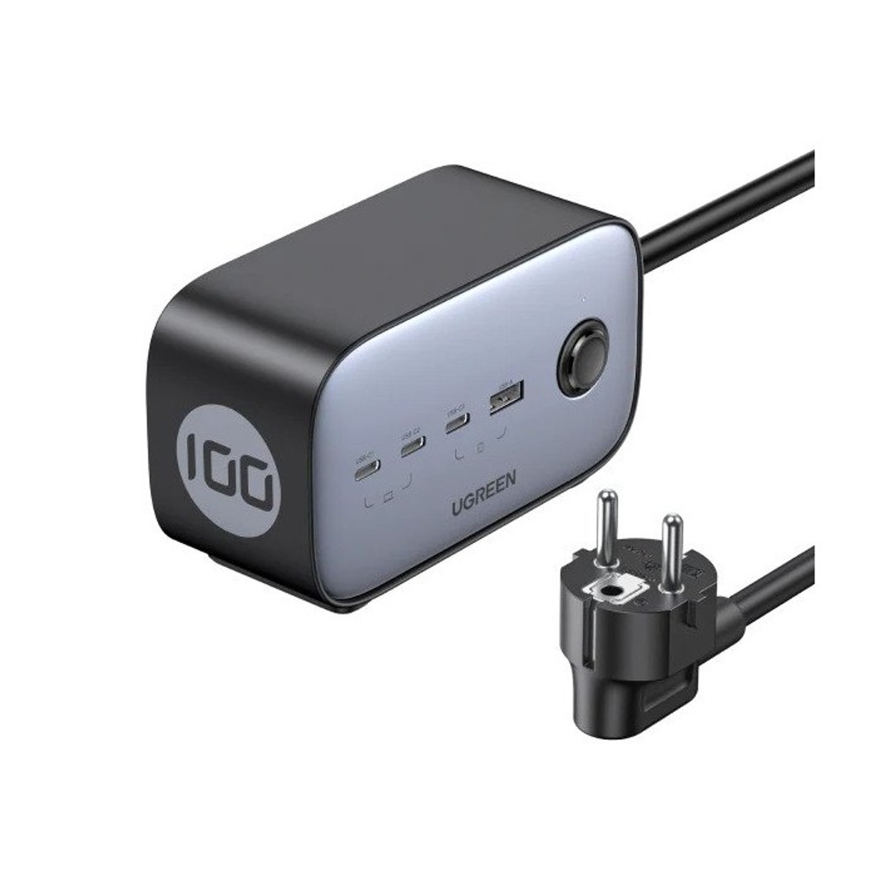 Ugreen chargeur mural GaN USB C / USB multiprise AC noir (CD270) - ✓