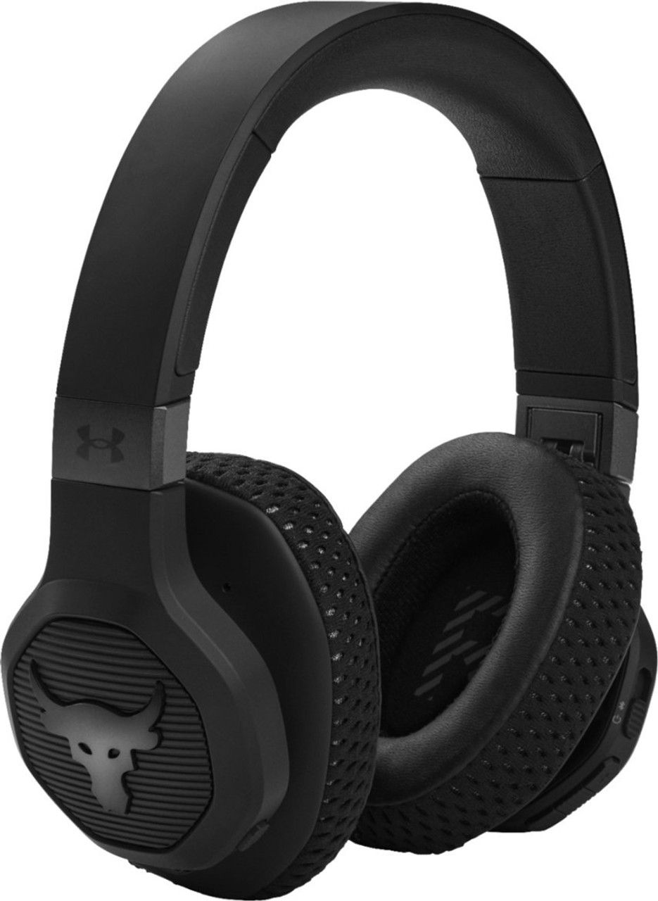 JBL Under Armour Project Rock Wireless Over the Ear Headphones Black