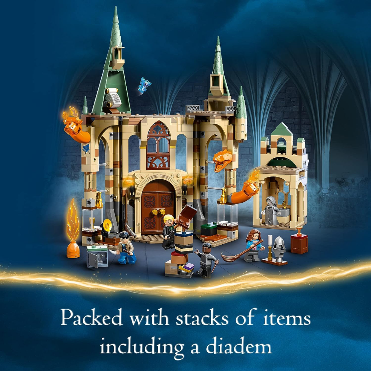  LEGO Harry Potter The Battle of Hogwarts Building Toy Set, Harry  Potter Toy for Boys, Girls and Kids Ages 9+, Features a Buildable Castle  Section and 6 Minifigures to Recreate an