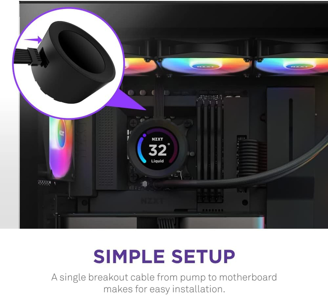 NZXT Kraken 360 RGB 360mm AIO Liquid Cooler with LCD Display and