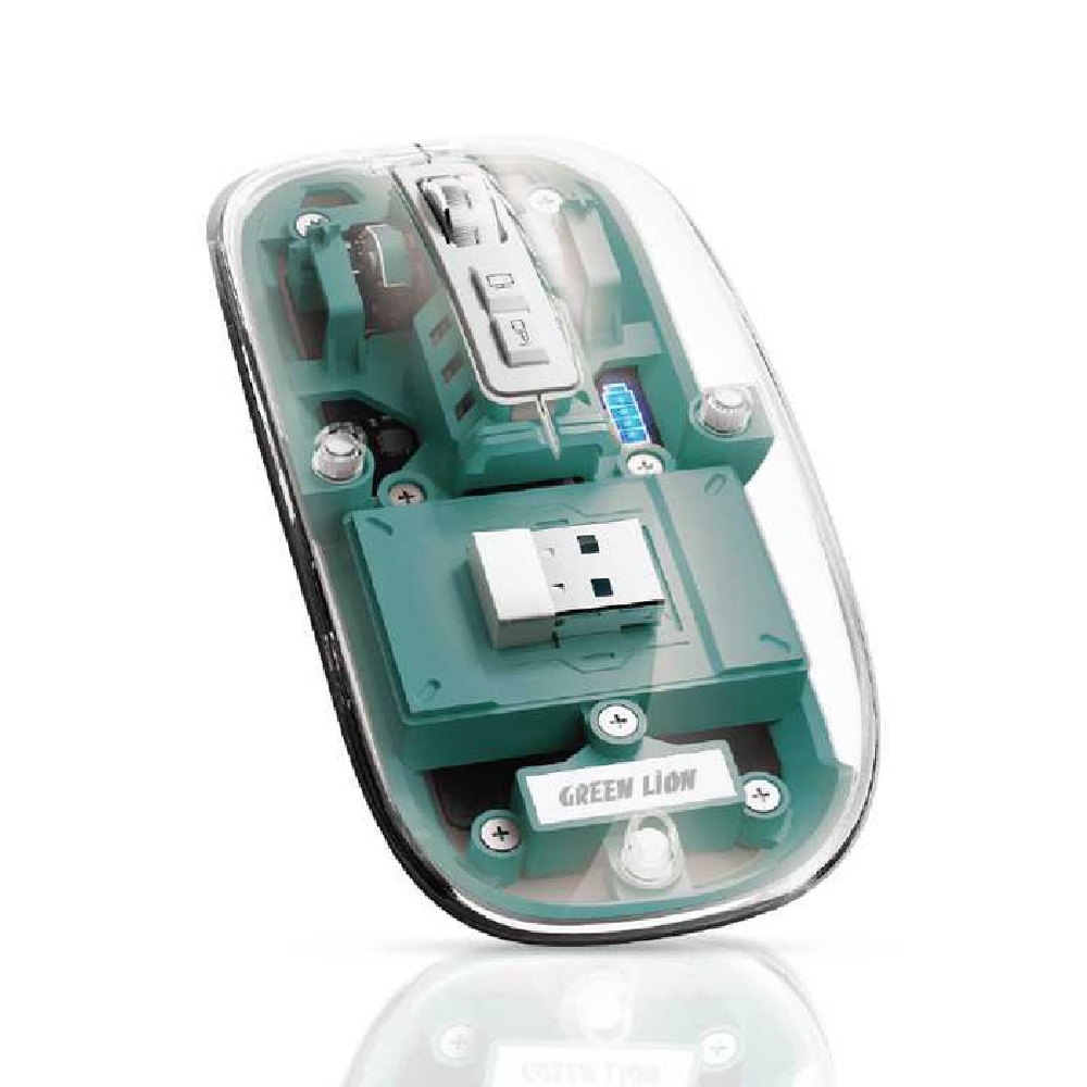 Green Lion Transparent Mouse 2400DPI 400mAh - Green | GNTRAMOUSEGN ...