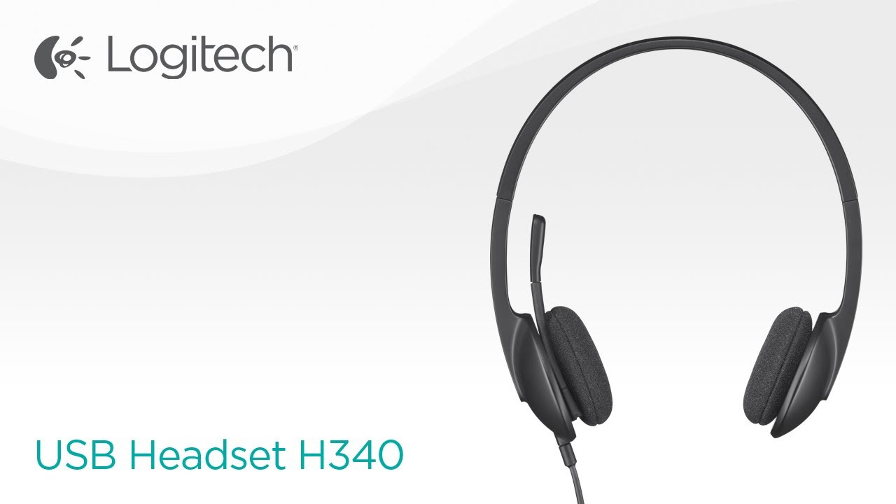 Logitech H340 USB Headset - Black, 981-000475