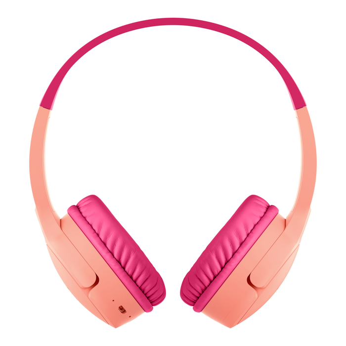Belkin SoundForm Mini Wireless On-Ear Headphones for Kids, Pink