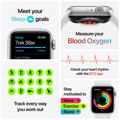 Apple Watch Series 6 MG123LL/A ( GPS, 40mm, Gold Aluminum, Pink Sand Sport  Band ) | AYOUB COMPUTERS