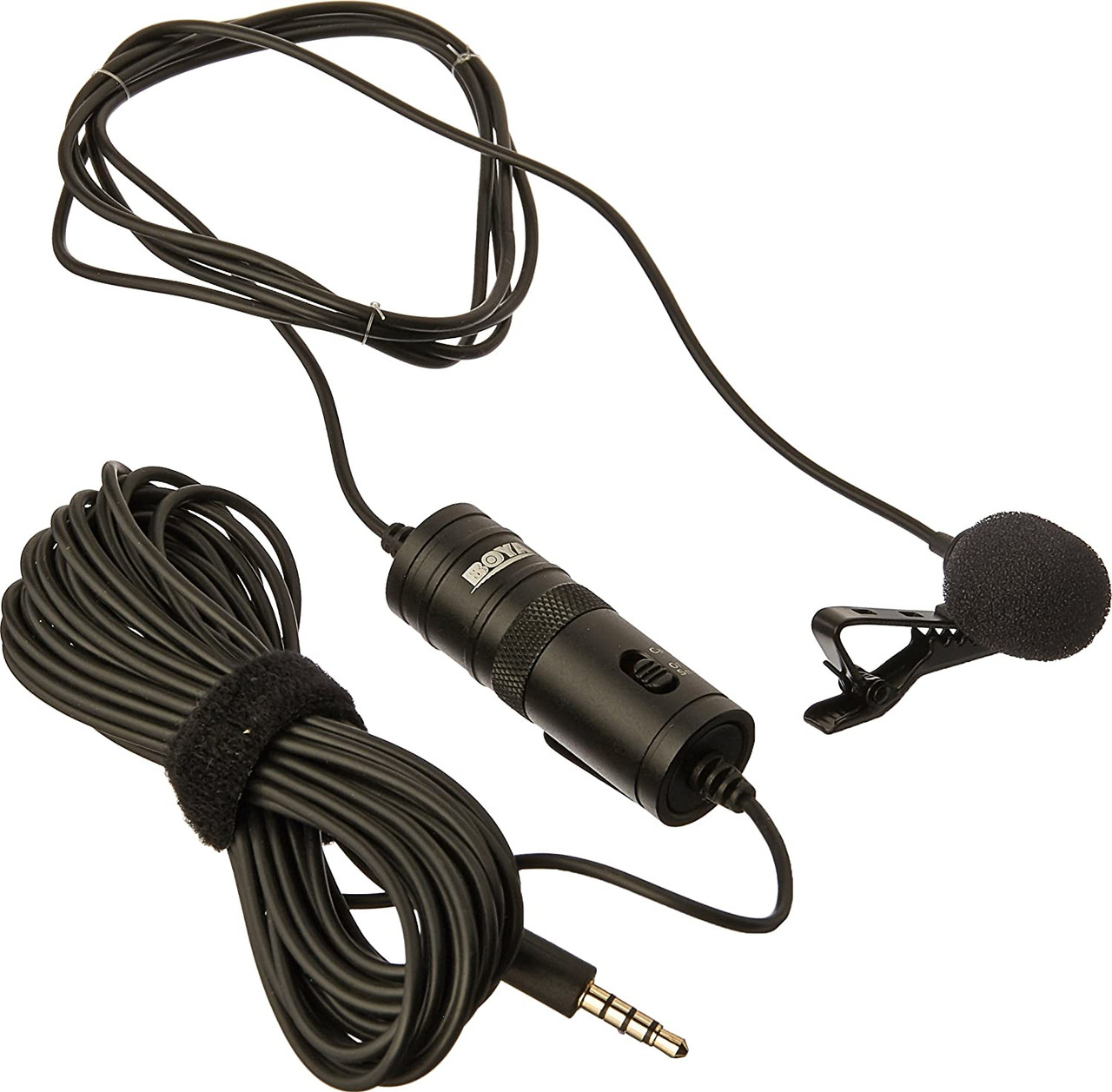 BOYA BY-M2 Omnidirectional Condenser Clip-On Lavalier Microphone for i