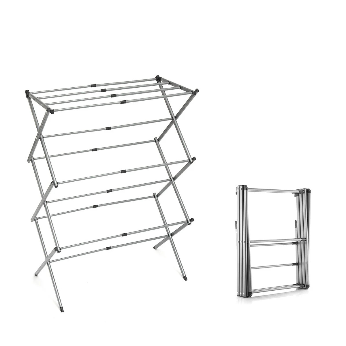 InnovaGoods Folding And Extendable Metal Clothes Dryer With 3 Levels Cloxy (11 Bars) | V0103215