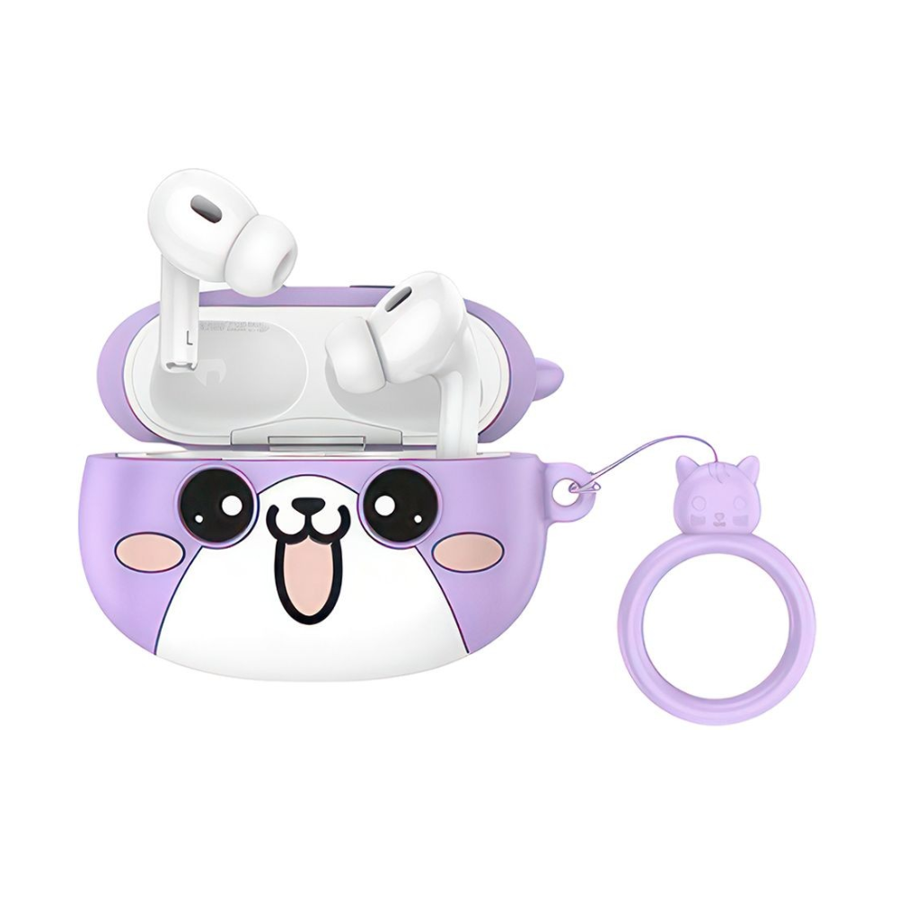 Purple Raycon Silicone Case Cover Bluetooth Earbuds Case For