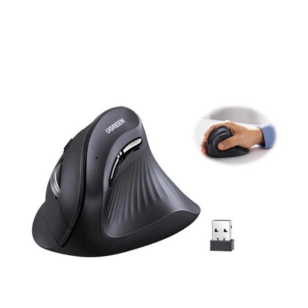 UGREEN 2.4GHz Wireless Bluetooth Mouse with USB-C Charging