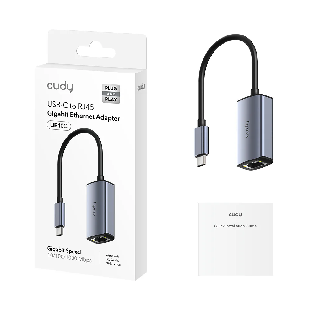 Cudy USB-C to Ethernet Adapter| UE10C AYOUB COMPUTERS LEBANON