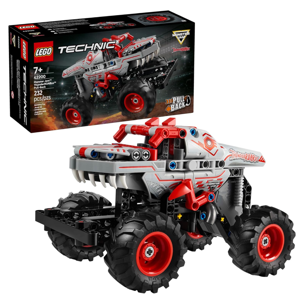 LEGO Technic Monster Jam ThunderROARus Pull-Back Monster Truck Building ...