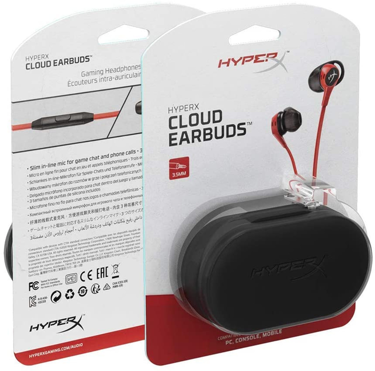 HyperX Cloud Earbuds II - Red