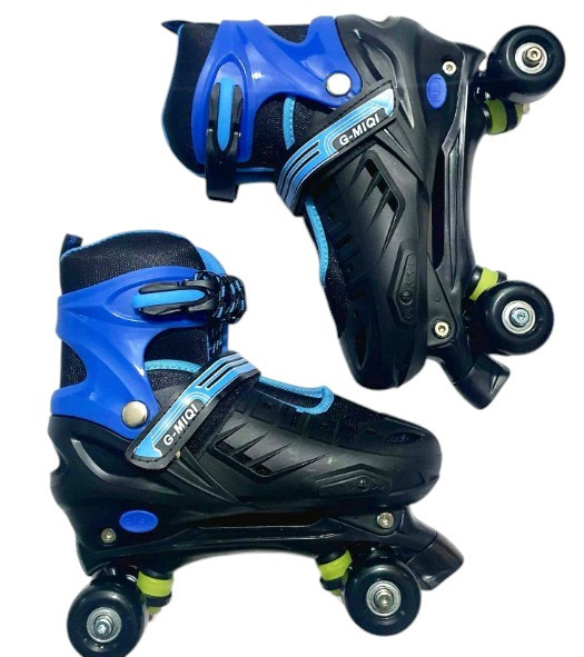 G-MIQI Adjustable Kids Roller Skates – Blue Black 570-2| AYOUB