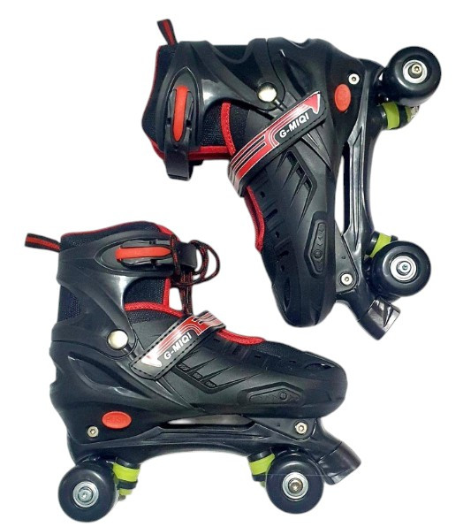 G-MIQI Adjustable Kids Roller Skates – Red Black 570-2 AYOUB