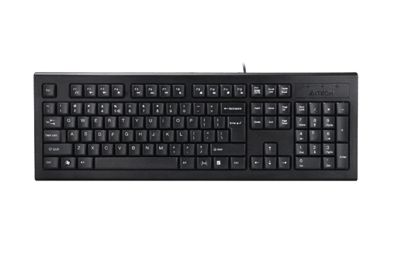 A4Tech Round Edge USB Keyboard, BLACK KR-85 AYOUB COMPUTERS LEBANON