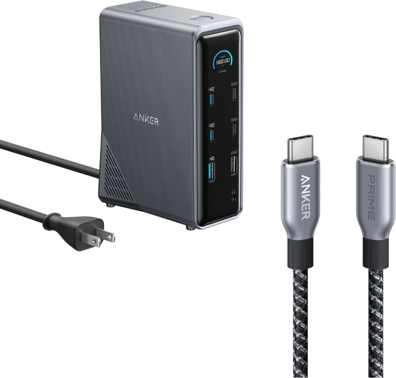 Anker Prime 14‑in‑1 Dual‑Display 160W Charging Docking Station