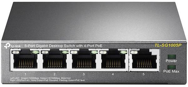 TPLINK 5-Port Gigabit With 4-Port POE Desktop Switch | SG1005P