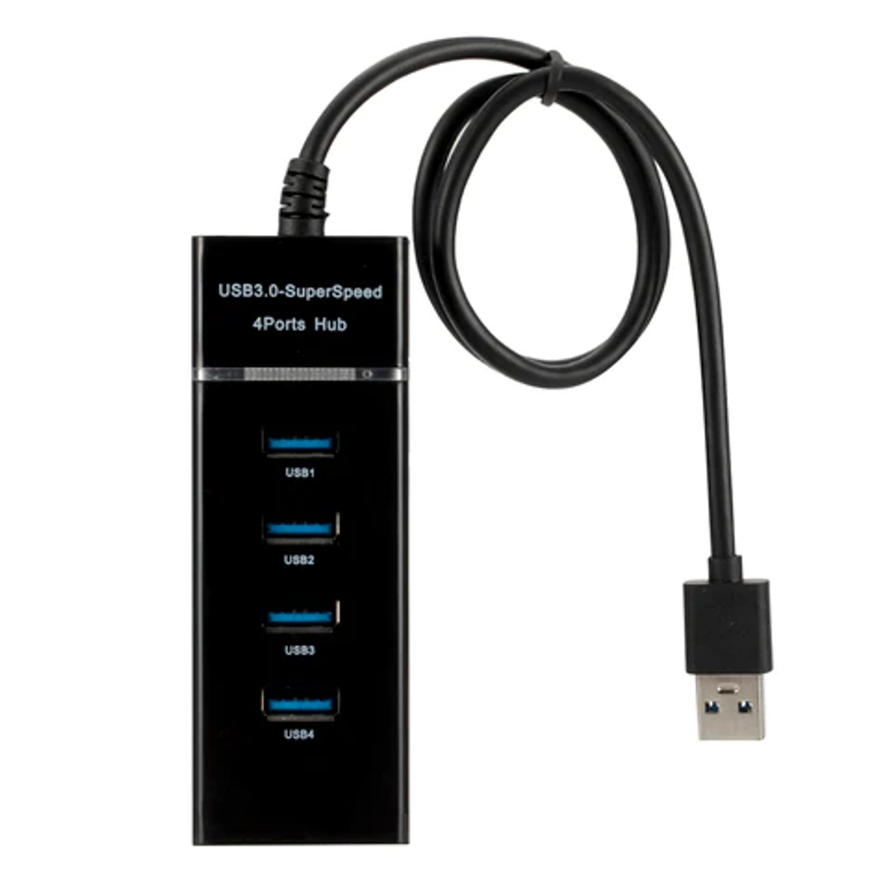 4-Port USB Ultra-Mini Hub with 1 meter cable - Compatible with USB  microphones