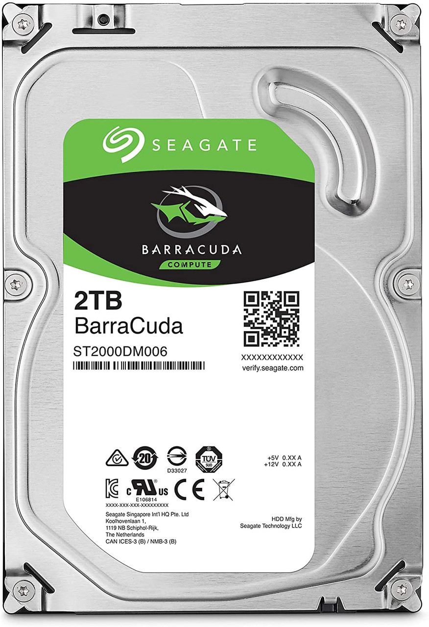 Seagate BarraCuda 2TB Internal Hard Drive HDD – 3.5 Inch SATA 6 Gb