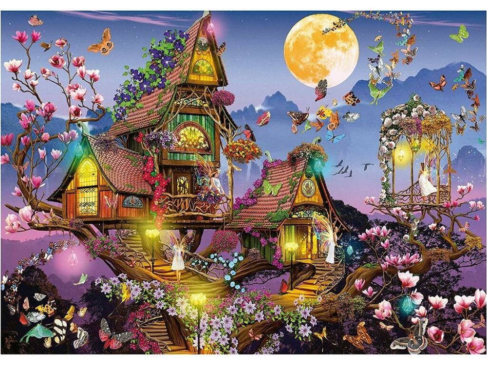 Educa 19554 - Enchanted Fairy Treehouse 500-Piece Jigsaw Puzzle | 19554 ...