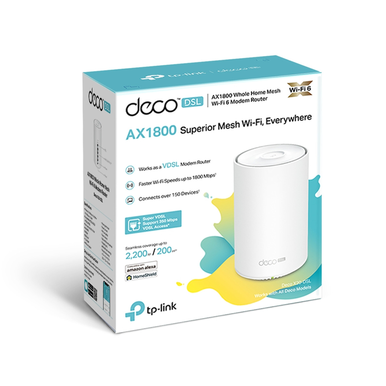 TP-Link AX1800 Whole Home Mesh WiFi 6 System Deco X20 3 Pack 