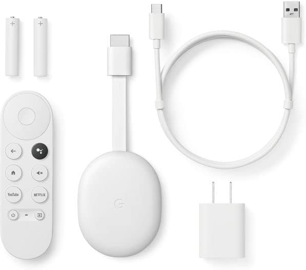 Google Chromecast with Google TV 4K Snow (white) | AYOUB COMPUTERS