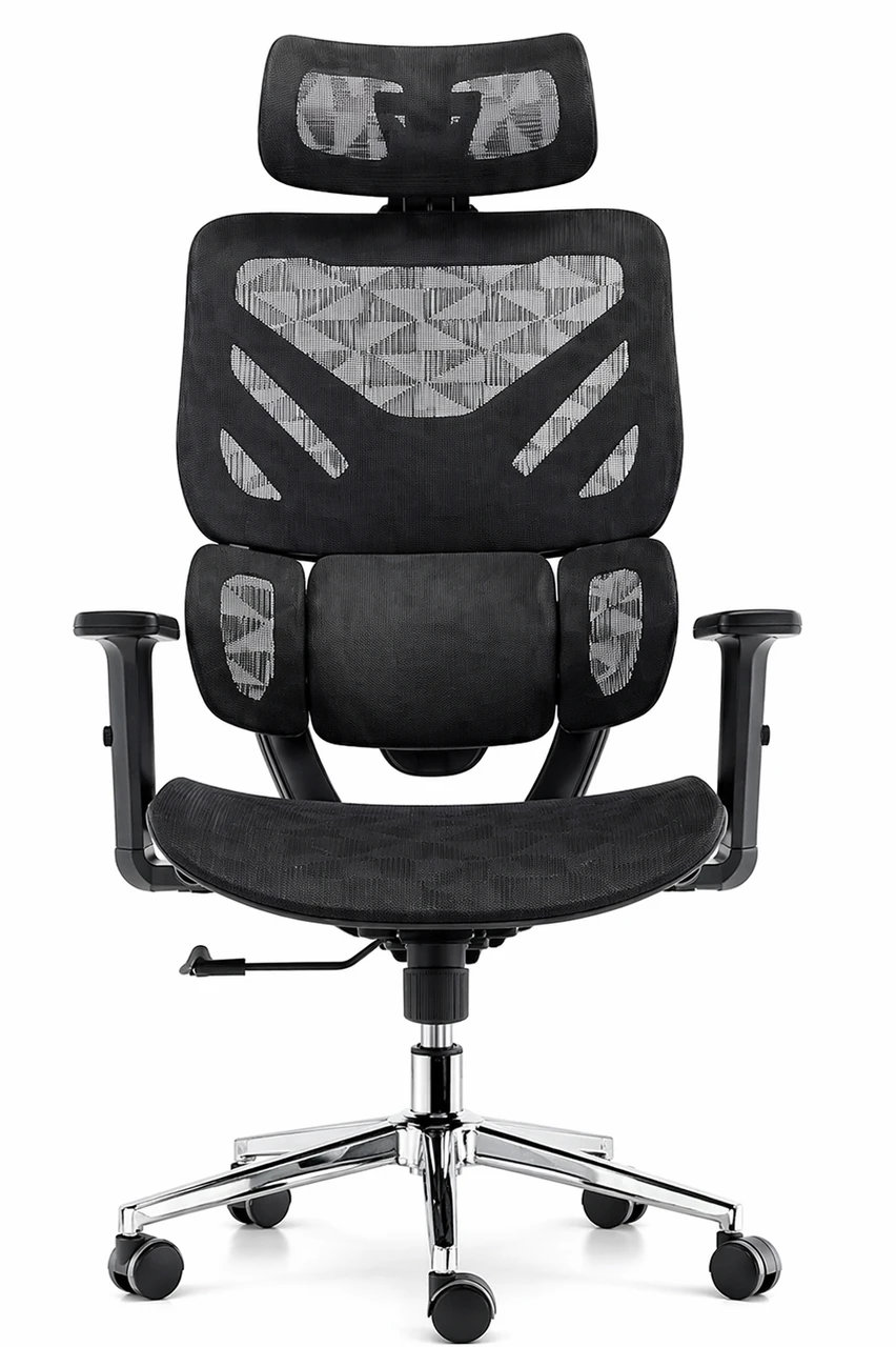 Valencia Office Chair High Back Ergonomic Mesh Chair with Adjustable Armrests | VL LY-8059H-BK
