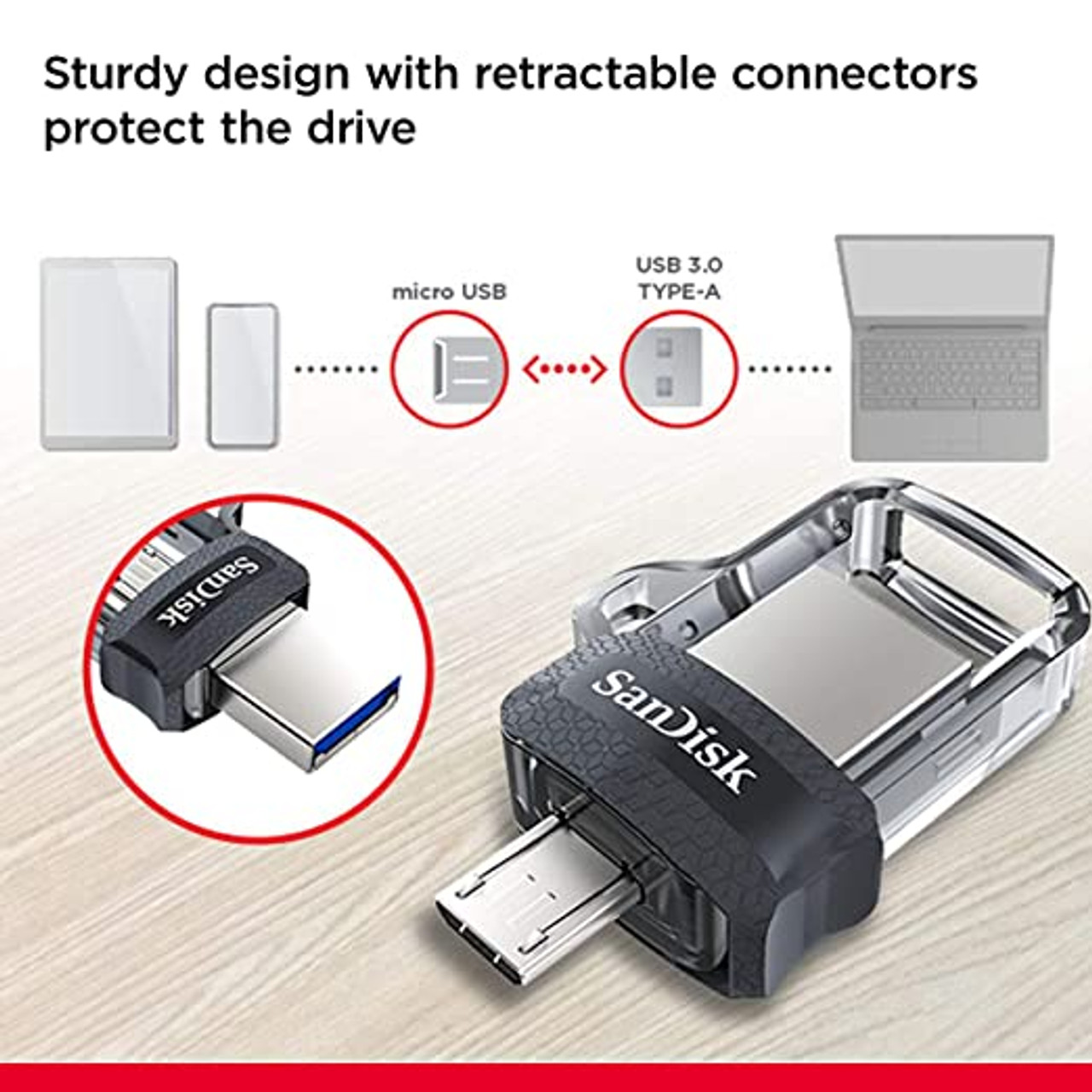  SanDisk 32GB Ultra Dual Drive Go USB Type-C Flash Drive, Black  - SDDDC3-032G-G46 : Electronics